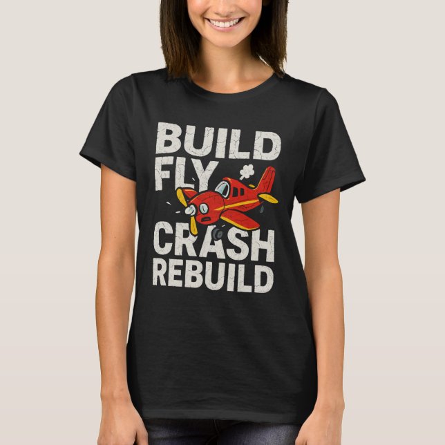 RC Plane Cadeau RC Modèle pilote Avion T-shirt (Devant)
