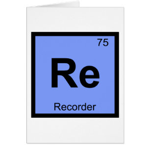 Re - Musique pour flûte à bec Chimie Tableau pério