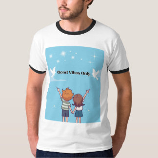 "Reach for the Sky – Motivational Cartoon T-Shirt 