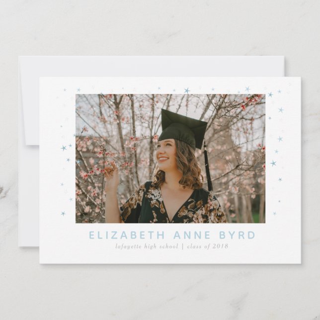 Reach for the Stars Graduation Faire-part (Devant)