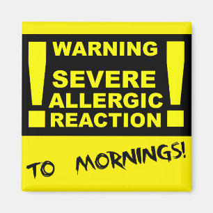 Réaction Allergique Grave Aux Matins Aimant Drôle