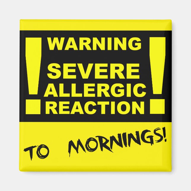Réaction Allergique Grave Aux Matins Aimant Drôle (Devant)