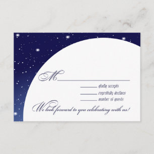 Réaction RSVP du mariage nocturne enchantée