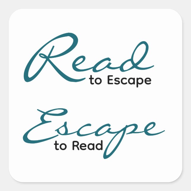 Read to Escape Sticker | Literary Gift (Devant)