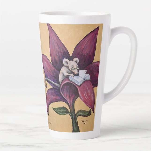 Reading Flower latte mug (Droite)
