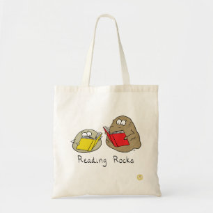 Reading Rocks Funny Sac fourre-tout de livre