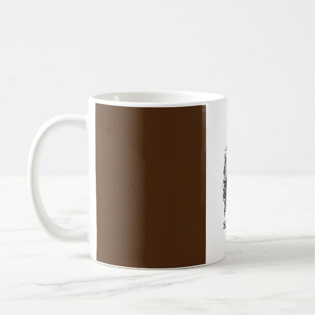 "Real Man, Real Brew : Mug céramique personnalisée (Gauche)