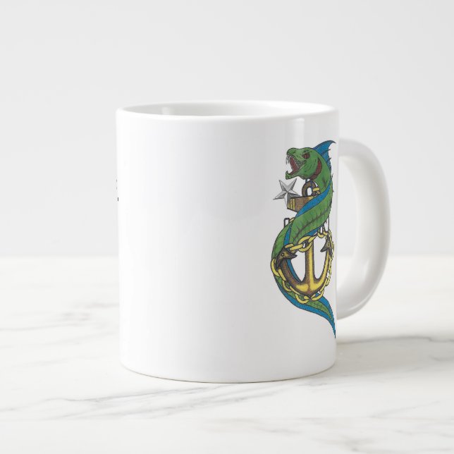 Real Master Chief Coffee Giant Coffee Mug (Devant droit)