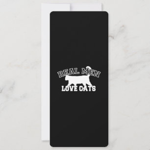 Real Men Love Cats Design graphique sur Décor Noir