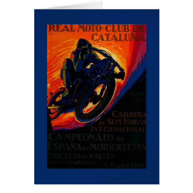 Real Moto Club Poster Vintage Europe (Devant)