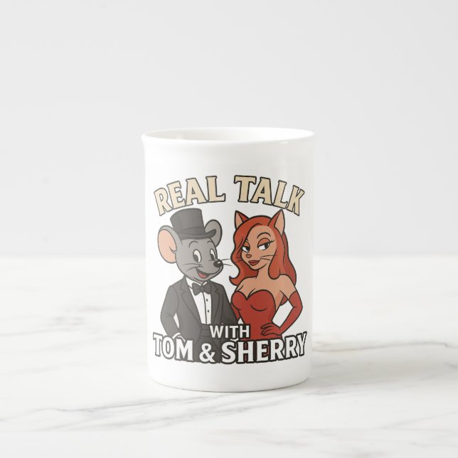 Real Talk with Tom and Sherry Cartoon Coffee Mug 2 (Devant)