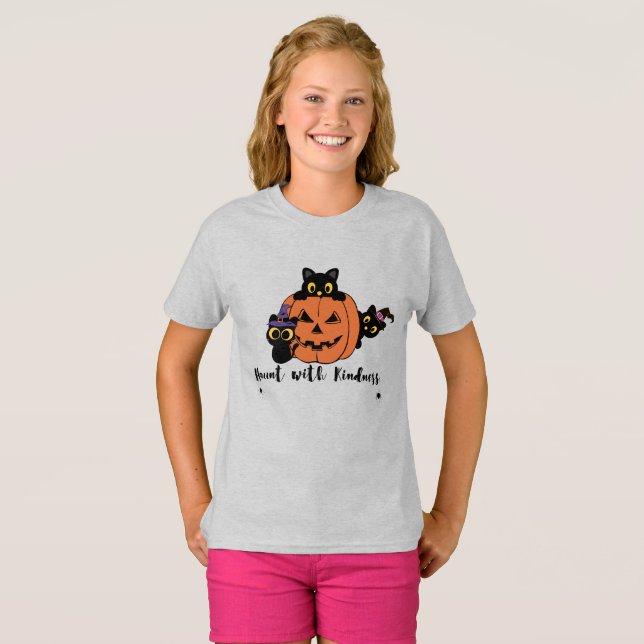 "Real with Kindness" T-shirt enfant d'Halloween (Devant entier)