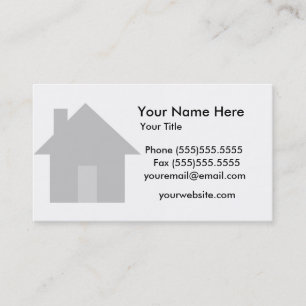 realator carte de visite simple maison moderne