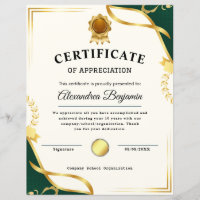 Réalisation Apprécier Gold Blue Certificat