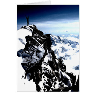 Réalisation de l'alpiniste hiver de neige