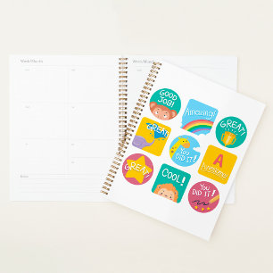 Réalisation Étiquette Spiral Planner