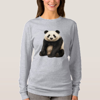 Realistic Panda Charm T-Shirt