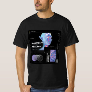Réalité augmentée T-shirt noir basique