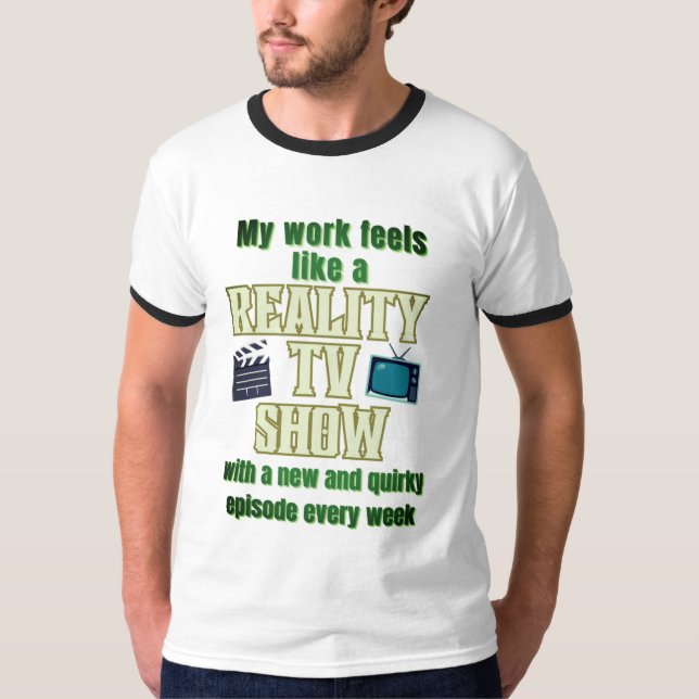 Reality Tv show T-Shirt pour hommes avec sonnette  (Devant)