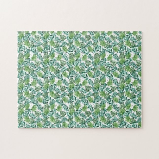 Really Green palm leaves jigsaw puzzle (Horizontal)