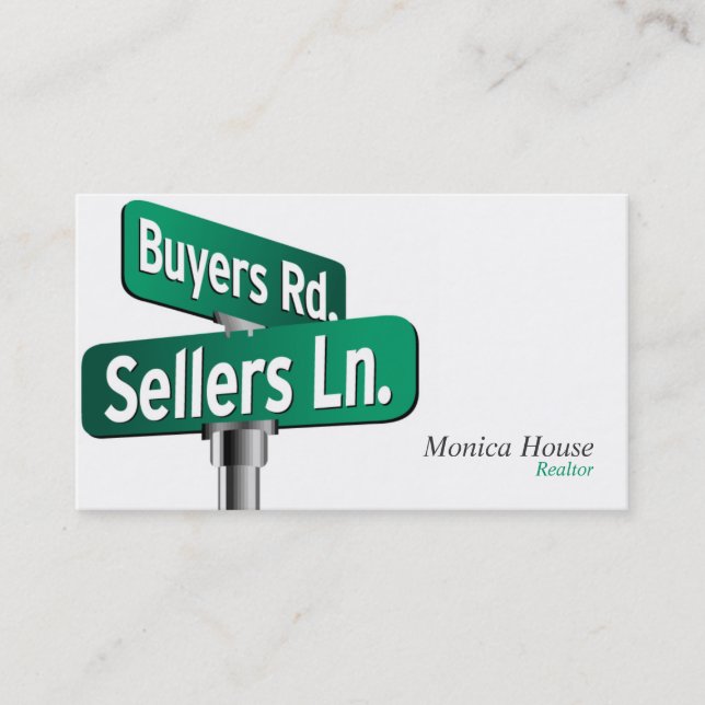 Realtor, Carte de visite immobilier (Devant)