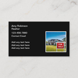 Realtor Pour Vendre Signet Carte de visite Design