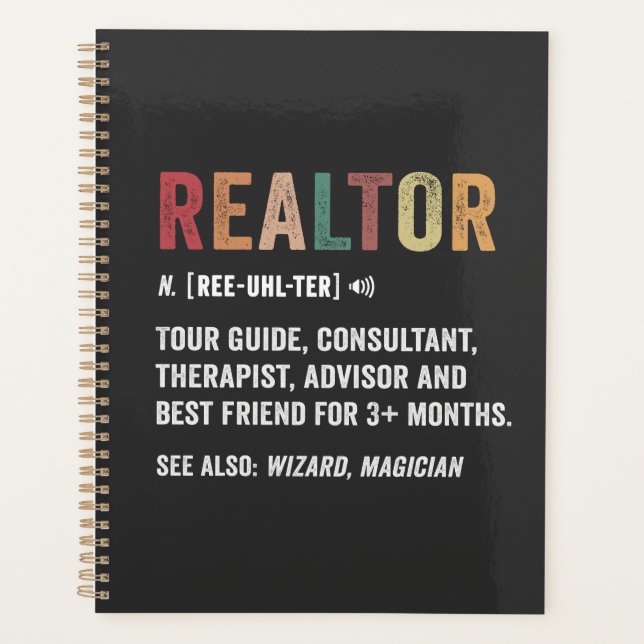 Realtor Real Estate Funny Citation Planner (Devant)