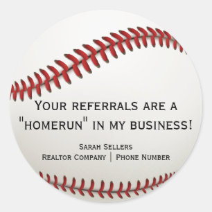 Realtor Summer Baseball Thème Pop Par Stickers