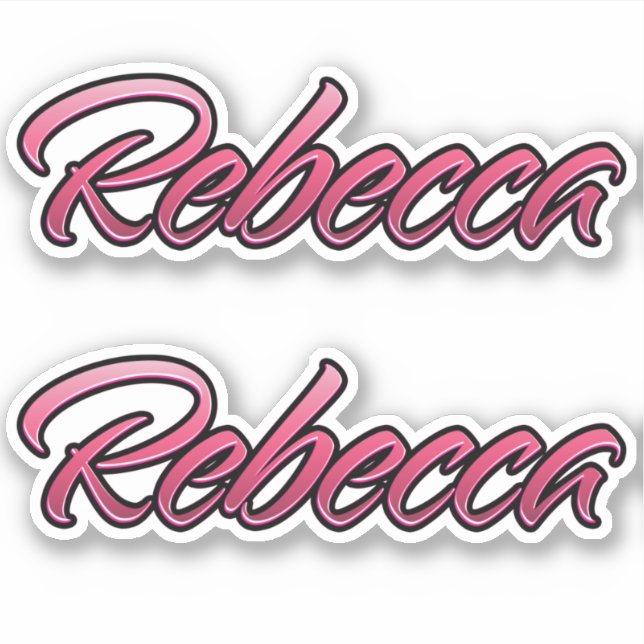 Rebecca faded rose Autocollants Set autocollants (Devant)
