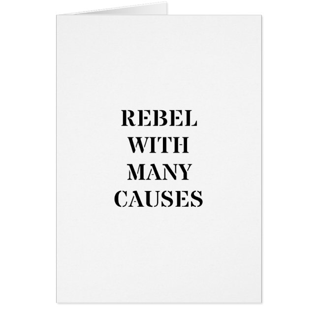 Rebel avec de nombreuses causes (Devant)