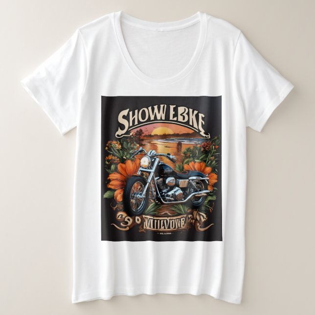 Rebel Ride : Classic Motorcycle Silhouette Tee (Design devant)