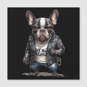 Rebelle de Buldog en cuir Cool de veste