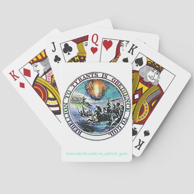 Rébellion aux cartes de jeu de tyrans (dos)