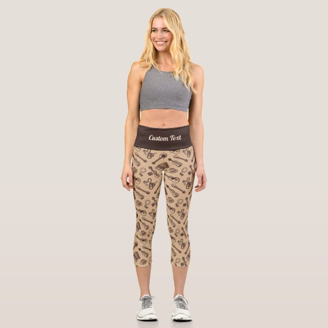 Rebetiko Motif Capri Leggings (Recto)