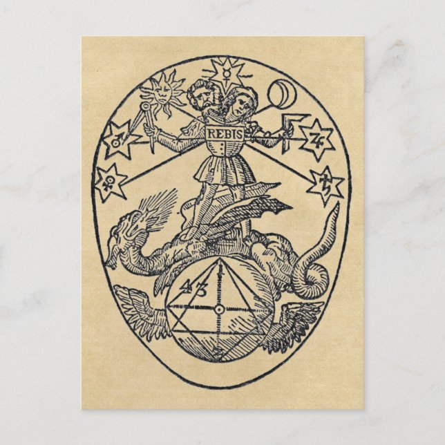 Rebis - Carte postale Duality Sepia (Devant)