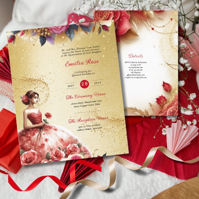 Réception de la cérémonie de tenue de la Quinceane (Créateur téléchargé)