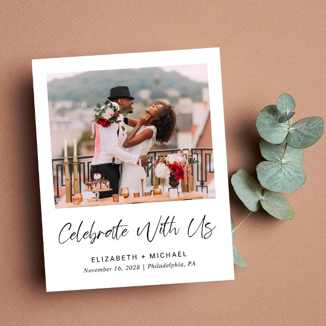 Réception de mariage budgétaire Photo Code QR Invi (You said "I do" in an intimate ceremony - now it's time to share your joy with those you hold dear)