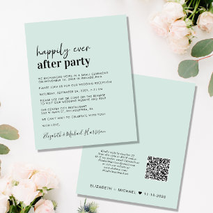 Réception de mariage budgétaire QR Code Monnaie In