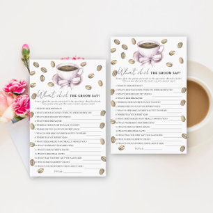 Réception de mariage Coffee & Bow Que dit le marié