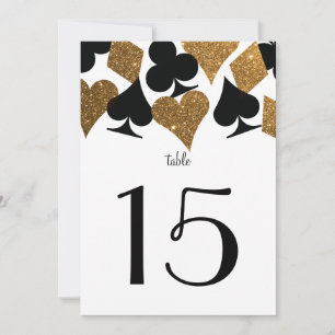 Réception de mariage Destiny Vegas numéro de table
