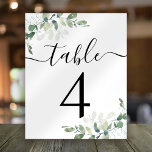 Réception de mariage Eucalyptus Numéro de tableau<br><div class="desc">Cette élégante carte à table d'eucalyptus fait partie d'une suite mariage coordonnée qui est disponible dans notre magasin. Utilisez le formulaire de personnalisation pour créer les nombres dont vous avez besoin.</div>
