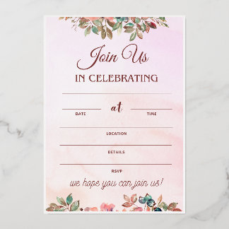Réception de mariage Invitation Mariage mignon Pla