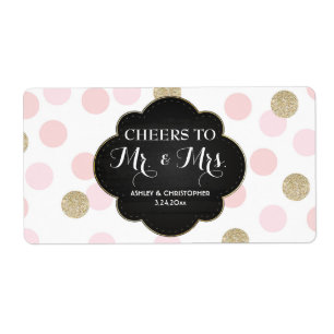 Réception de mariage Mini Champagne Étiquettes Poi