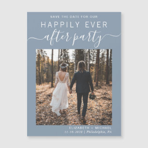 Réception de mariage Photo Dusty Blue Enregistrer 