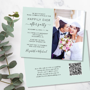 Réception de mariage Photo QR Code Monnaie Invitat