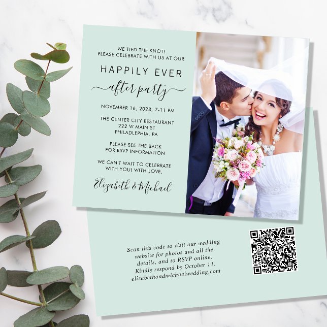 Réception de mariage Photo QR Code Monnaie Invitat (Créateur téléchargé)