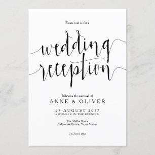 Réception de mariage rustique Invitation