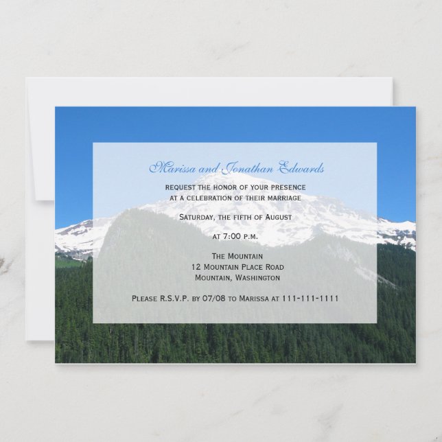 Réception de mariage seulement Invitation — Montag (Devant)