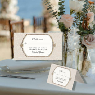 Réception d'or en ivoire élégant de style victorie