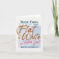 Réception du chèque client café blanc plat extra p